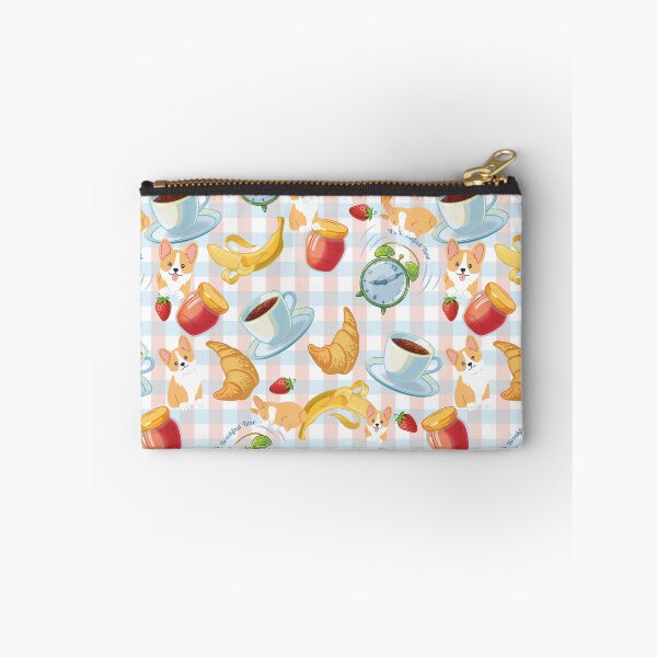 Item preview, Corgi Breakfast - Blue designed and sold by pretty-os.