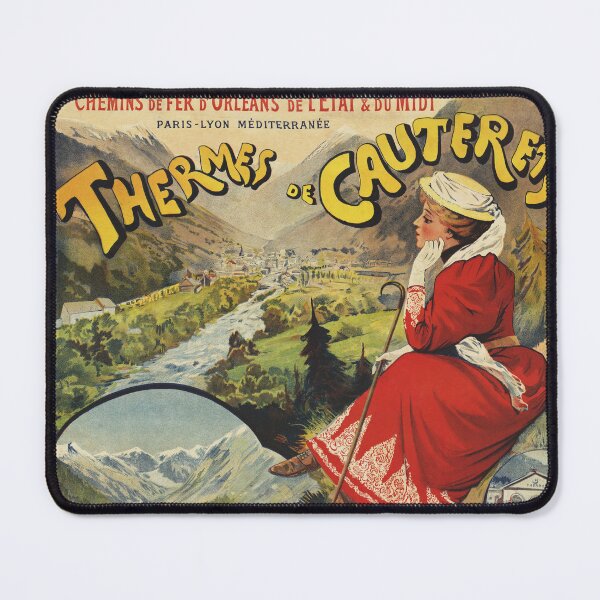 Item preview, Thermes De Cauterets Thermal Bath Vintage French Railways Travel Poster designed and sold by retroposters.
