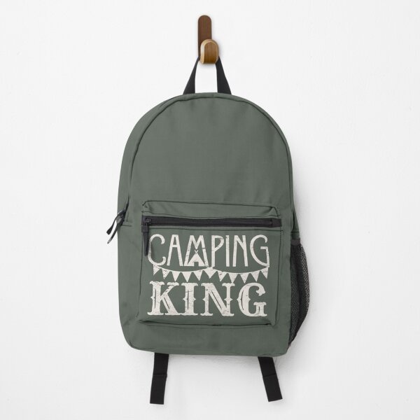 Item preview, Distressed Style Camping King Fun Camping Design designed and sold by TrulyEpoque.