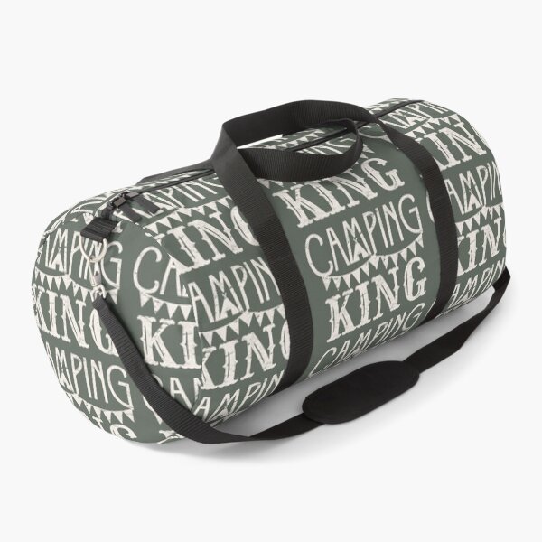 Item preview, Distressed Style Camping King Fun Camping Design designed and sold by TrulyEpoque.