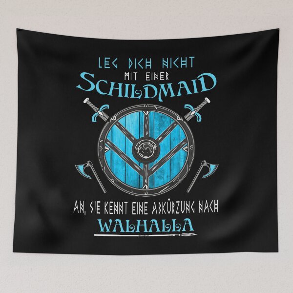 Item preview, Sheilmaiden - Don't mess with a shieldmaiden designed and sold by Shirt-Designs.