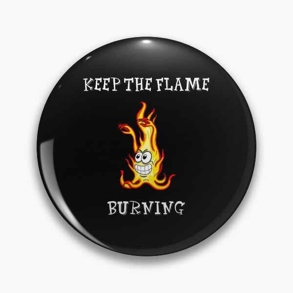 Item preview, Keep the flame burning. Cartoon design of a fire character designed and sold by manu-moon.
