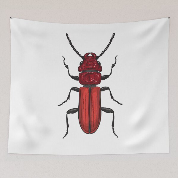 Item preview, Red beetle designed and sold by Katerina Mitkova Kirilova.
