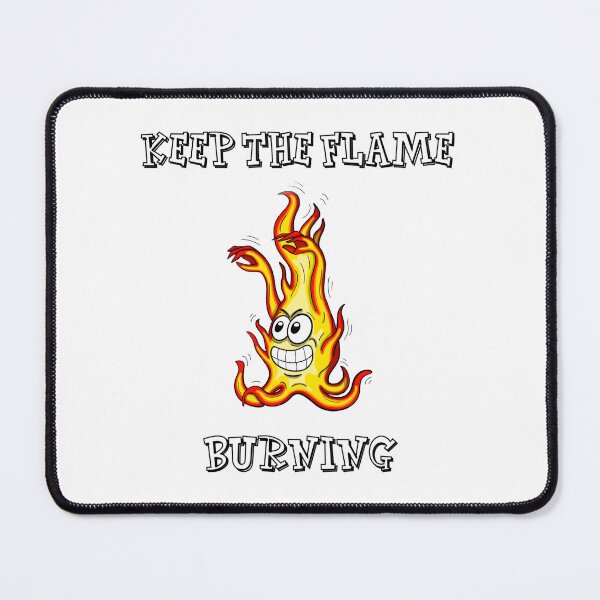 Item preview, Keep the flame burning. Cartoon design of a fire character designed and sold by manu-moon.
