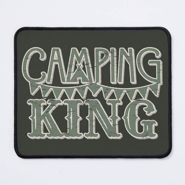 Item preview, Camping King Fun Camping Distressed Dark Shadow Style designed and sold by TrulyEpoque.