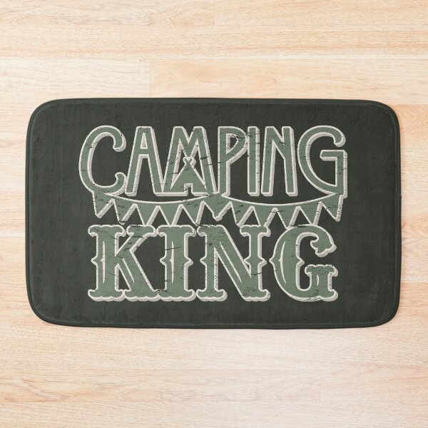 Item preview, Camping King Fun Camping Distressed Dark Shadow Style designed and sold by TrulyEpoque.
