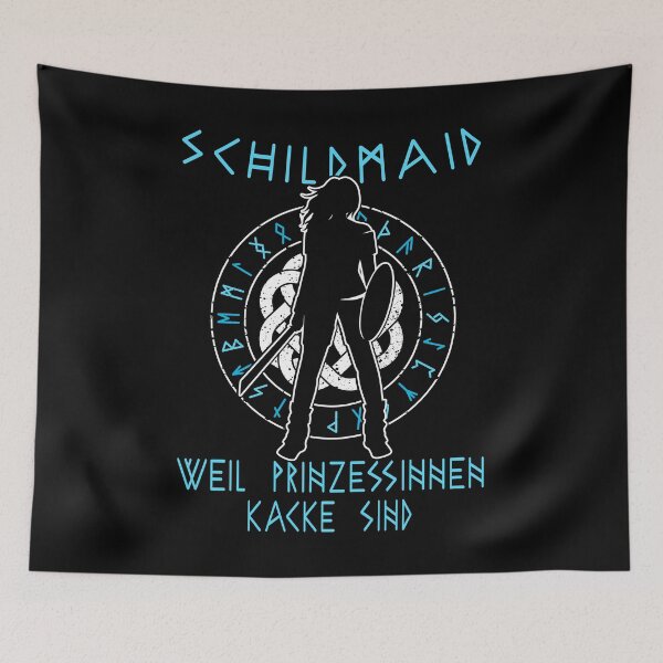 Item preview, Shieldmaiden, because princesses suck-Vikings designed and sold by Shirt-Designs.