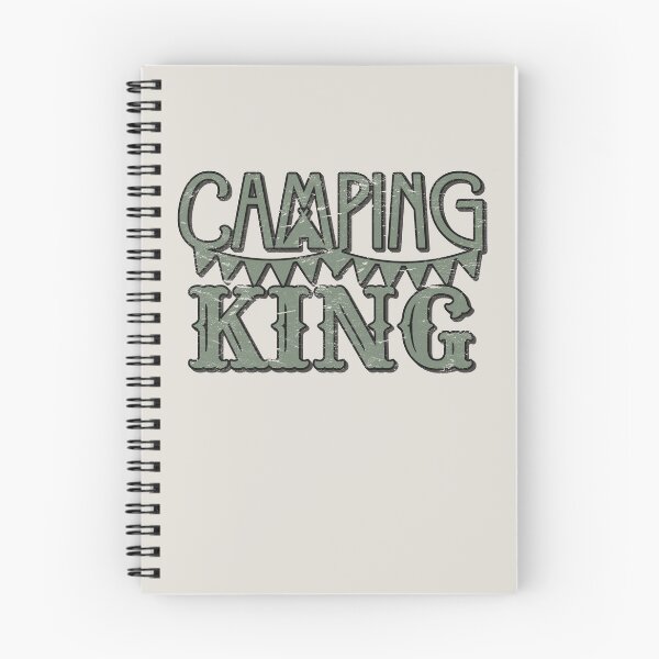 Item preview, Camping King Fun Camping Dark Distressed Shadow Style designed and sold by TrulyEpoque.