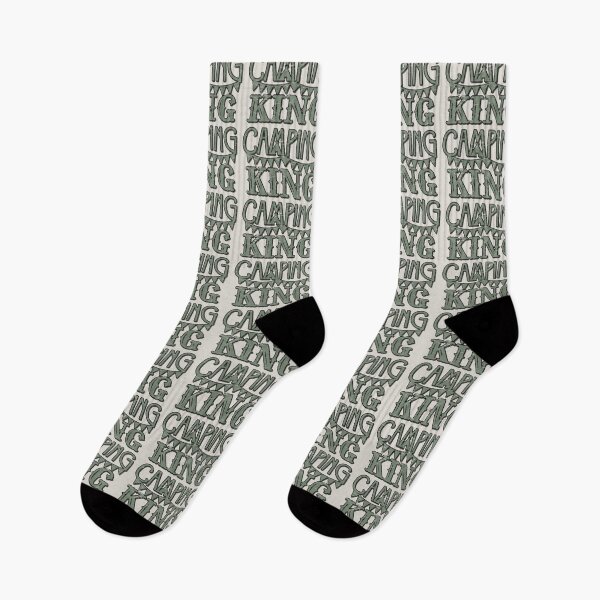 Item preview, Camping King Fun Camping Dark Distressed Shadow Style designed and sold by TrulyEpoque.
