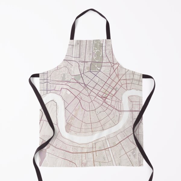Item preview, New Orleans Map, New Orleans City, Louisiana USA City designed and sold by TheRedFinch.