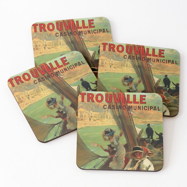 Item preview, TROUVILLE Casino Municipal FRANCE Vintage Travel Tourism Poster Advertising designed and sold by retroposters.