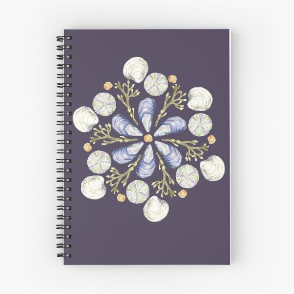 Item preview, Tide Pool Beach Mandala 2 - Plum - Watercolor designed and sold by skidgelstudios.