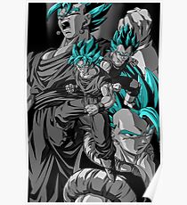 Vegeta and Goku SSB Fusions Poster