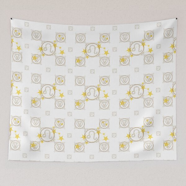 Item preview, Leo Zodiac Pattern on White designed and sold by sandhyabhagath.