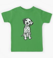 Dalmatinische weiße graue Flecken Kinder T-Shirt