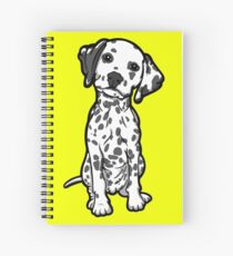Dalmatian White Grey Spots Spiral Notebook
