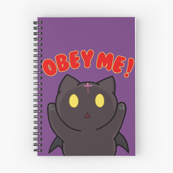 Item preview, Obey Me Cat Emote | Kawaii Black Cat | Funny Cat Text designed and sold by BBMarioni.