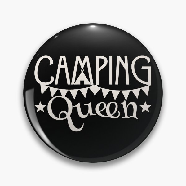 Item preview, Camping Queen Fun Camping White Text Design designed and sold by TrulyEpoque.