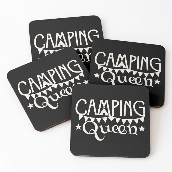 Item preview, Camping Queen Fun Camping White Text Design designed and sold by TrulyEpoque.