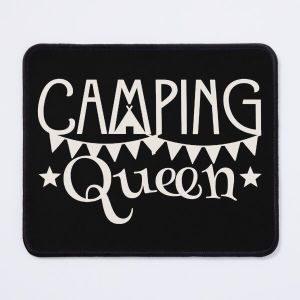 Item preview, Camping Queen Fun Camping White Text Design designed and sold by TrulyEpoque.