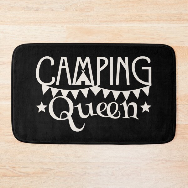 Item preview, Camping Queen Fun Camping White Text Design designed and sold by TrulyEpoque.