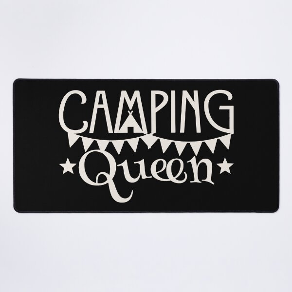 Item preview, Camping Queen Fun Camping White Text Design designed and sold by TrulyEpoque.
