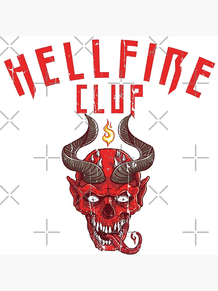 Hellfire Club Stranger Red Baphomet Poster For Sale By Rafeeq93