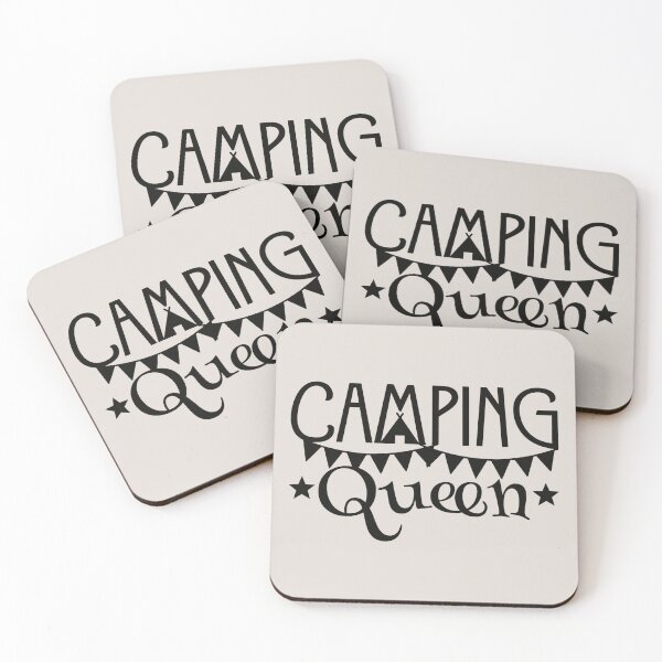 Item preview, Camping Queen Fun Camping Black Text Design designed and sold by TrulyEpoque.