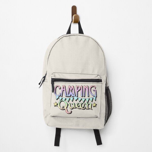 Item preview, Pastel Rainbow Camping Queen Fun Camping Design designed and sold by TrulyEpoque.