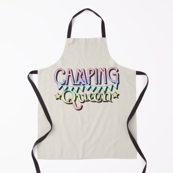 Item preview, Pastel Rainbow Camping Queen Fun Camping Design designed and sold by TrulyEpoque.