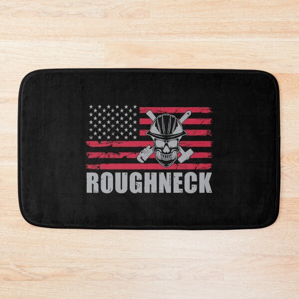 Item preview, Roughneck Skull American Flag Roughneck Oilfield Worker designed and sold by StrongShirts.