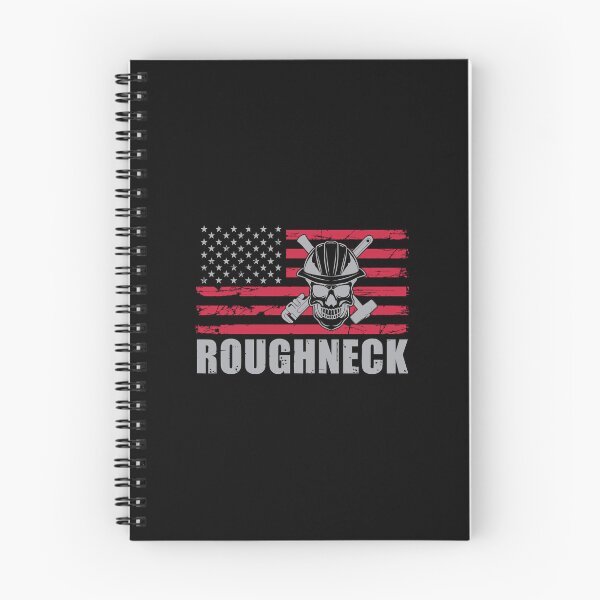 Item preview, Roughneck Skull American Flag Roughneck Oilfield Worker designed and sold by StrongShirts.