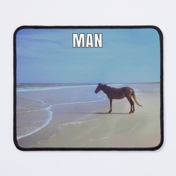 Item preview, Man ♞ HD / Horse on Beach Meme designed and sold by Rzera-.
