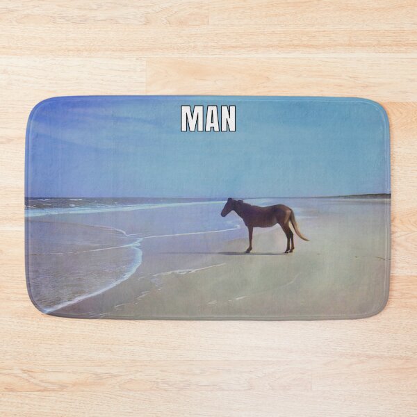 Item preview, Man ♞ HD / Horse on Beach Meme designed and sold by Rzera-.