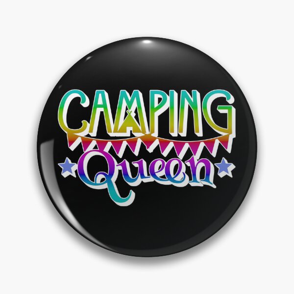 Item preview, Bright Rainbow Camping Queen Fun Camping Design designed and sold by TrulyEpoque.