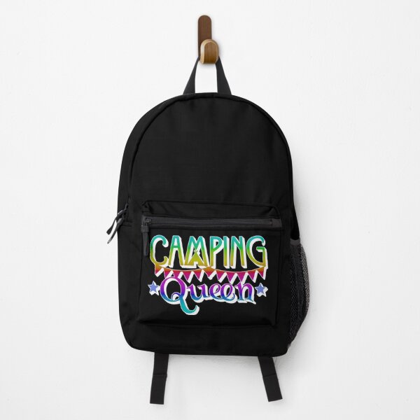 Item preview, Bright Rainbow Camping Queen Fun Camping Design designed and sold by TrulyEpoque.