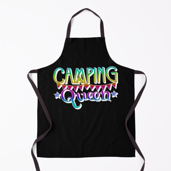 Item preview, Bright Rainbow Camping Queen Fun Camping Design designed and sold by TrulyEpoque.