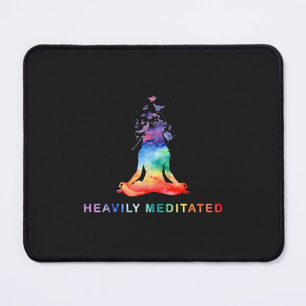 Item preview, Yoga Girl Heavily Meditated Funny Meditation Rainbow Color designed and sold by virnmjan.