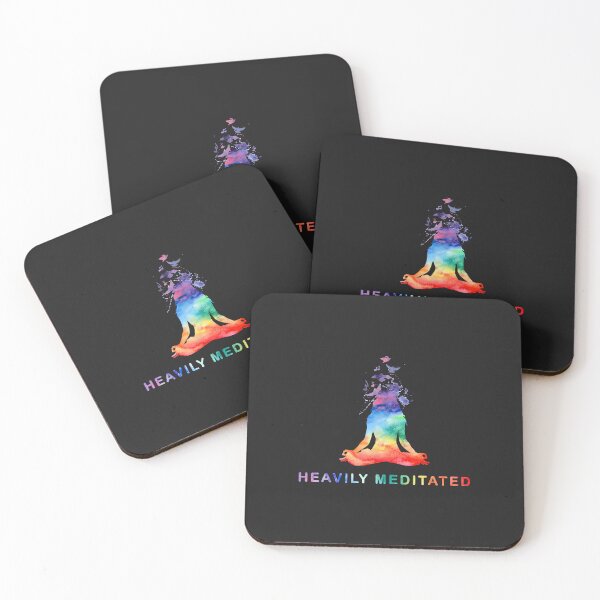 Item preview, Yoga Girl Heavily Meditated Funny Meditation Rainbow Color designed and sold by virnmjan.