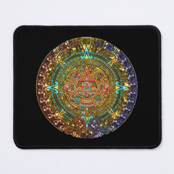 Item preview, Piedra Del Sol - Aztec Sun Stone Coloured Metallic Glass designed and sold by kernowerno.