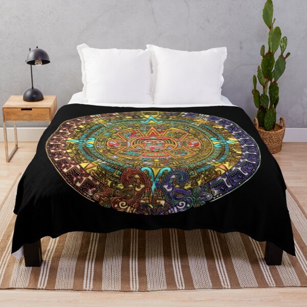Item preview, Piedra Del Sol - Aztec Sun Stone Coloured Metallic Glass designed and sold by kernowerno.