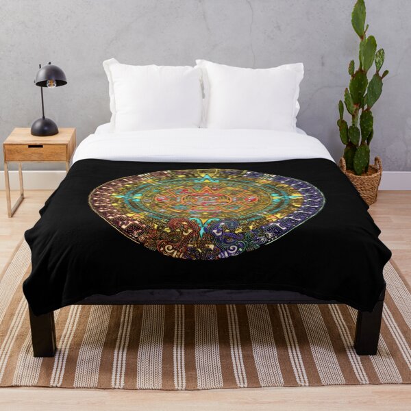 Item preview, Piedra Del Sol - Aztec Sun Stone Coloured Metallic Glass designed and sold by kernowerno.