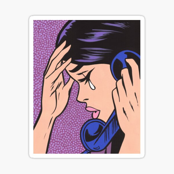 Item preview, Telephone Crying Comic Girl designed and sold by turddemon.