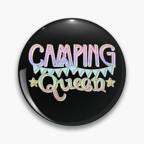 Item preview, Pastel Rainbow Camping Queen Fun Camping Light Shadow Design designed and sold by TrulyEpoque.