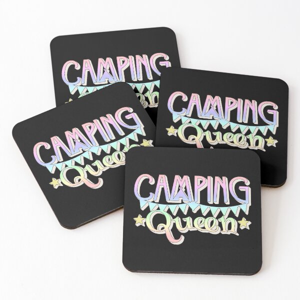 Item preview, Pastel Rainbow Camping Queen Fun Camping Light Shadow Design designed and sold by TrulyEpoque.