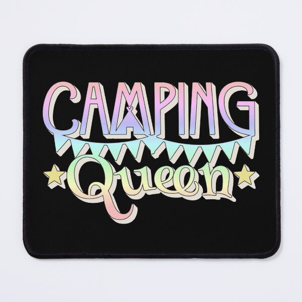 Item preview, Pastel Rainbow Camping Queen Fun Camping Light Shadow Design designed and sold by TrulyEpoque.