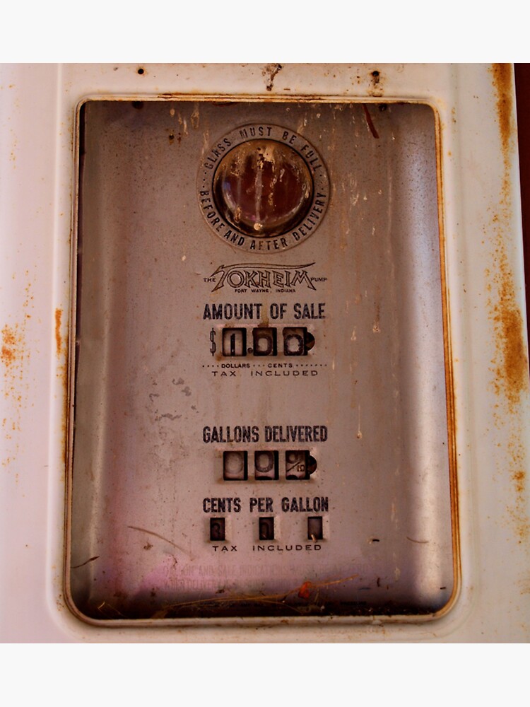 "Gas Pump Sticker" Sticker for Sale by colonjohan Redbubble