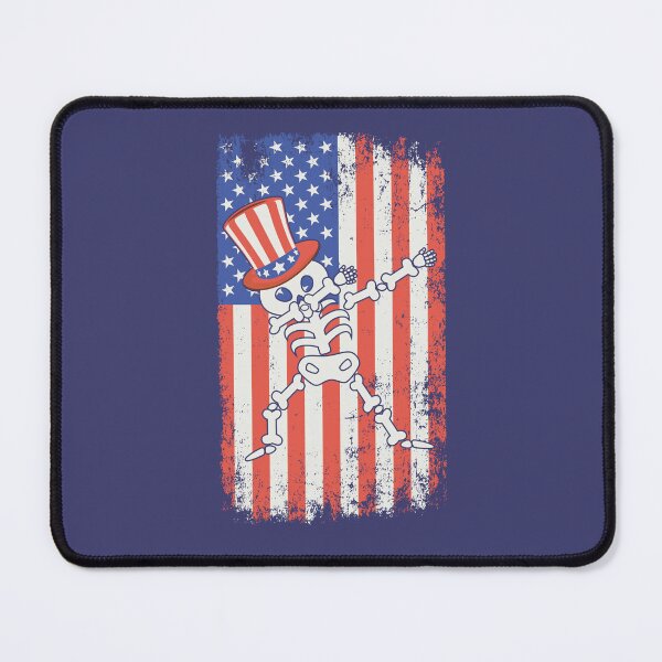 Item preview, Dabbing Skeleton American Flag 4th of July designed and sold by WanderTravels.