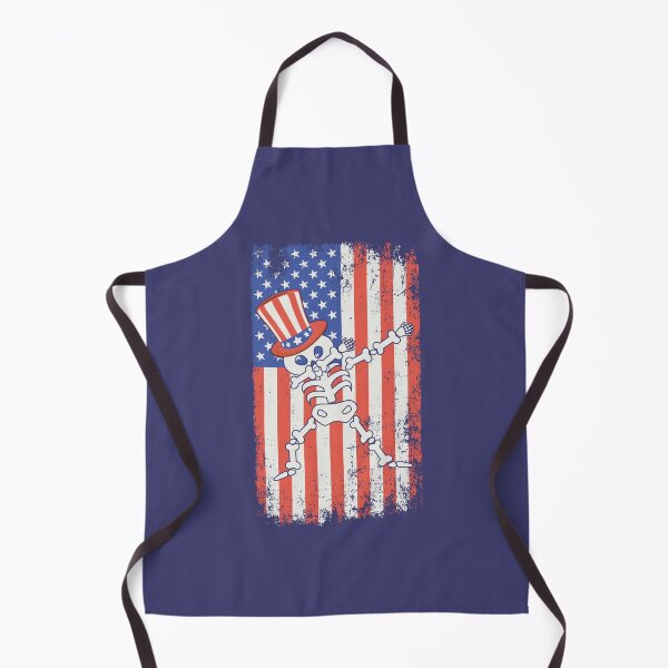 Item preview, Dabbing Skeleton American Flag 4th of July designed and sold by WanderTravels.