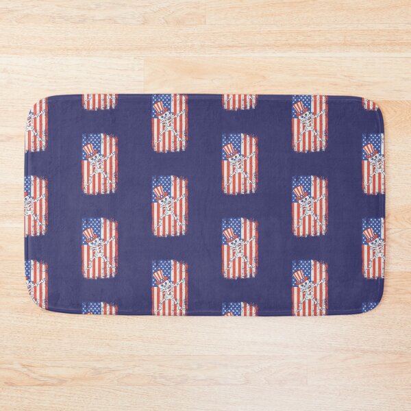 Item preview, Dabbing Skeleton American Flag 4th of July designed and sold by WanderTravels.